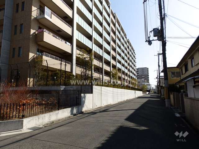 マンション敷地南側前面道路