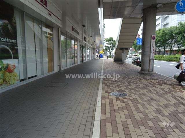 西側前面道路（北側から）
