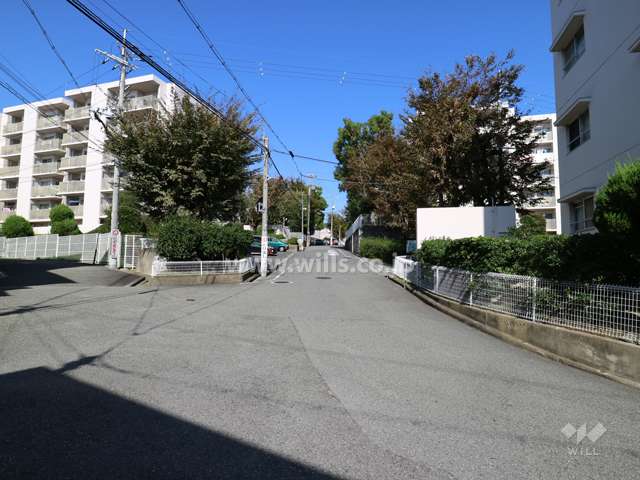 Ａ棟西側道路(南側から)