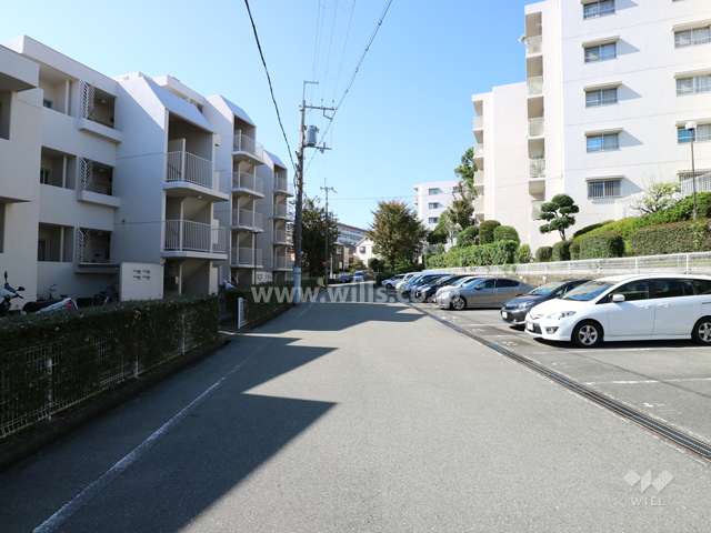 Ａ棟北側道路(東側から)