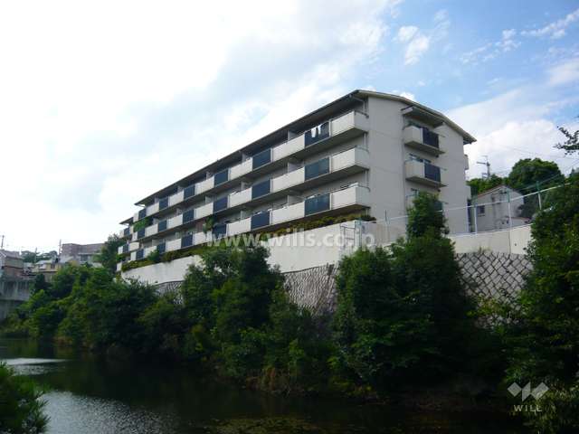 平井山荘ハイツの外観（南側から）