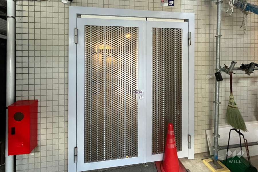 駐輪場の出入り口