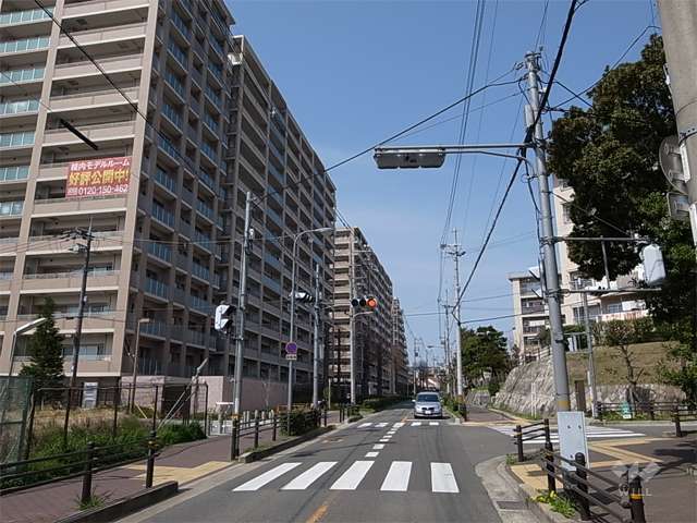 敷地東側の前面道路