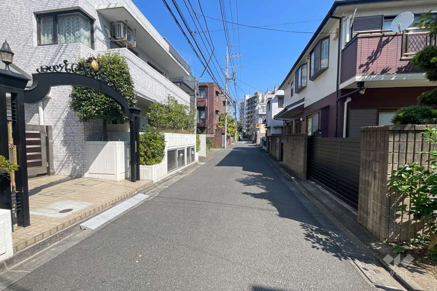 敷地東側の前面道路　