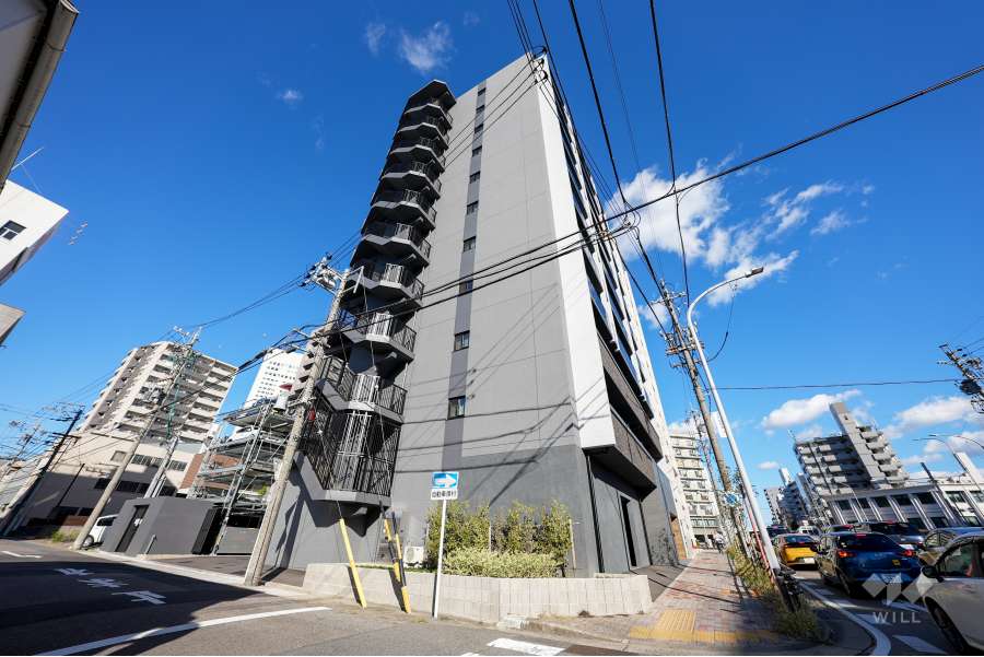 オープンレジデンシア金山熱田Liveの外観(南西側から）