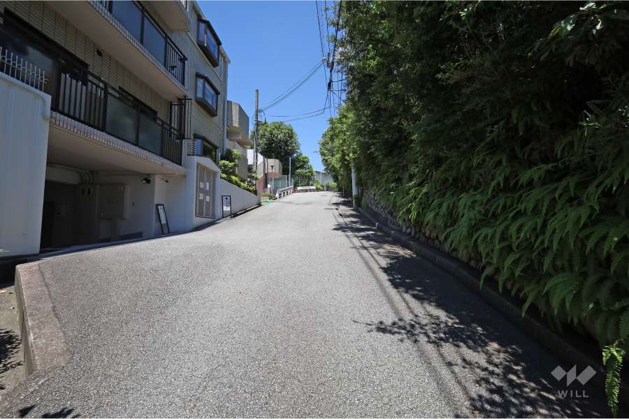 敷地北東側の前面道路