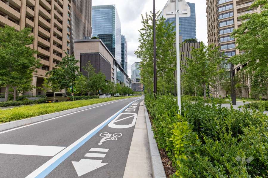 敷地東側の前面道路