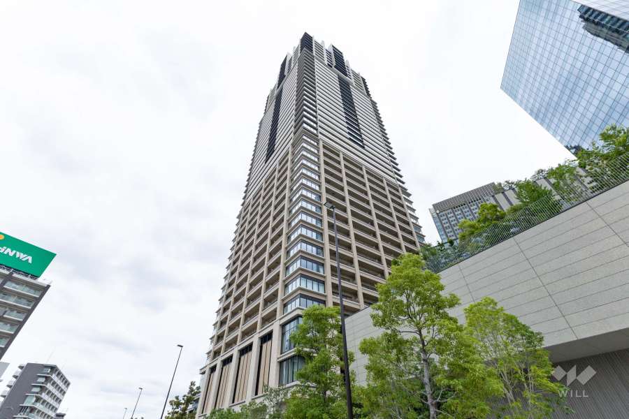 グラングリーン大阪THENORTHRESIDENCEの外観（南西側から）