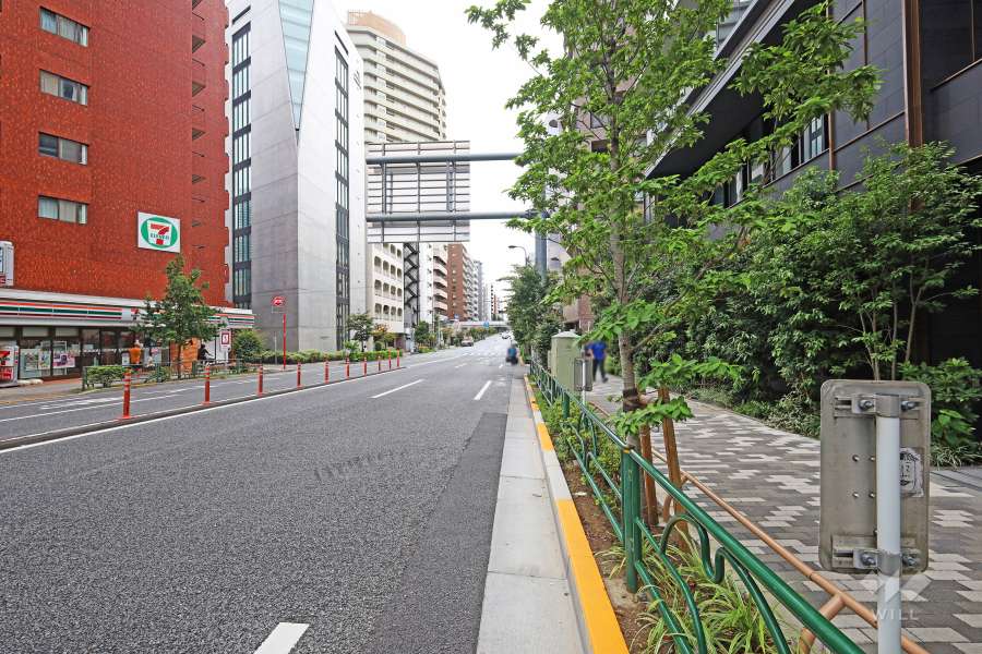 敷地東側の前面道路　
