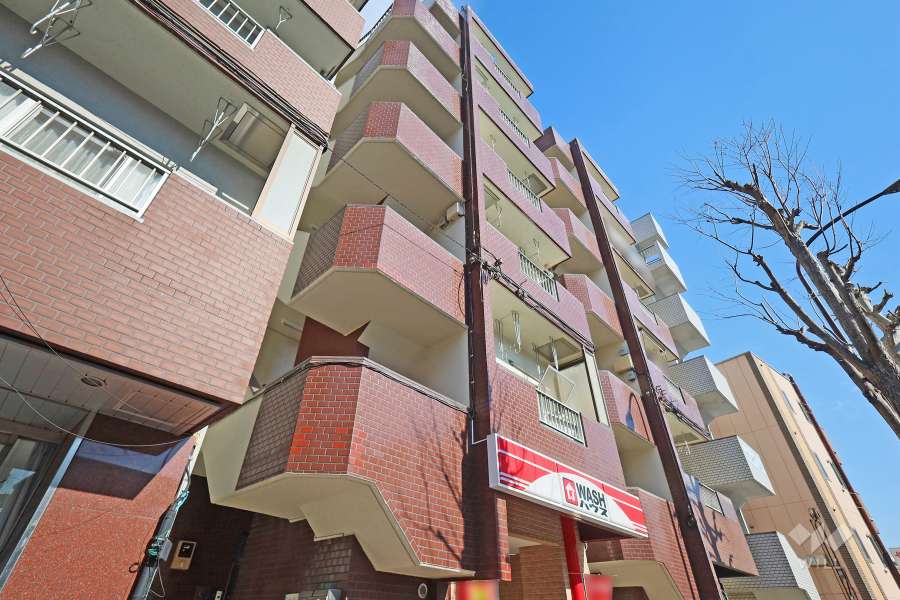 豊玉チェリーB棟の外観（南西側から）