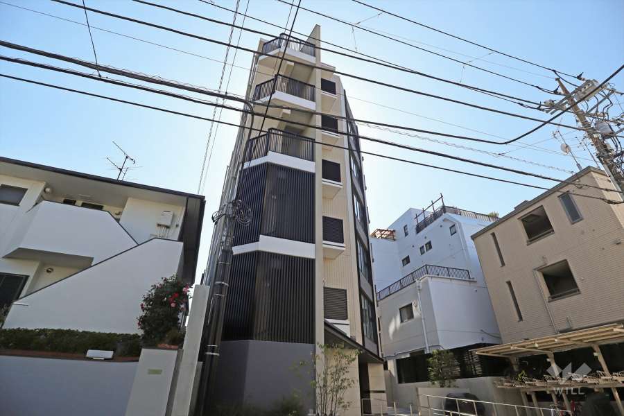オープンレジデンシア尾山台の外観(北東側から)