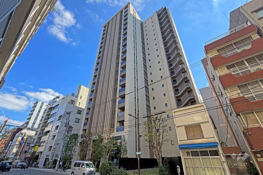 パークホームズ浅草橋の外観(北西側から)
