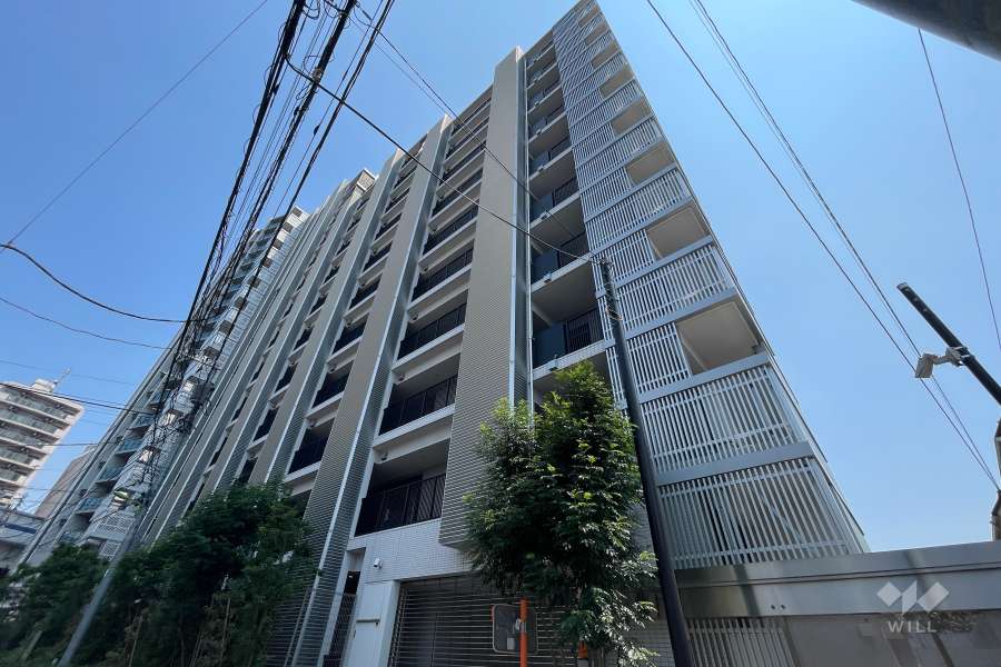 シティタワー駒沢大学ステーションコート レジデンス棟の外観（南西側から）