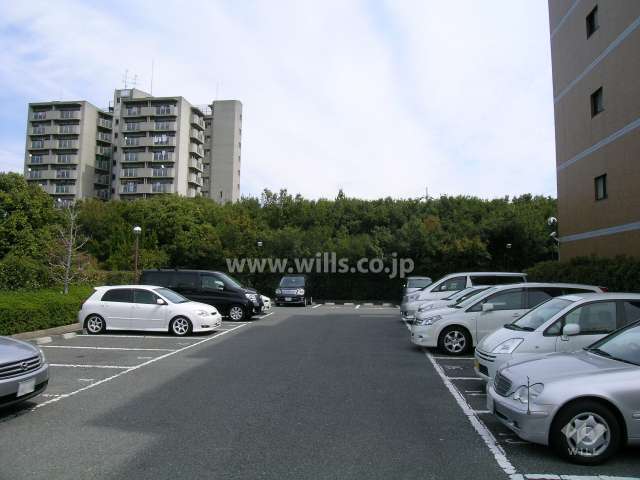 敷地北側の駐車場