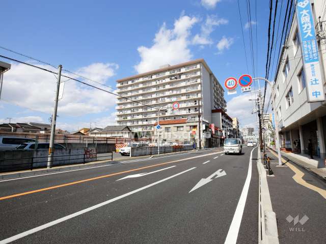 敷地東側は国道176号線に面しています。