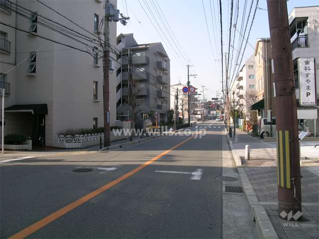 敷地北側の通り