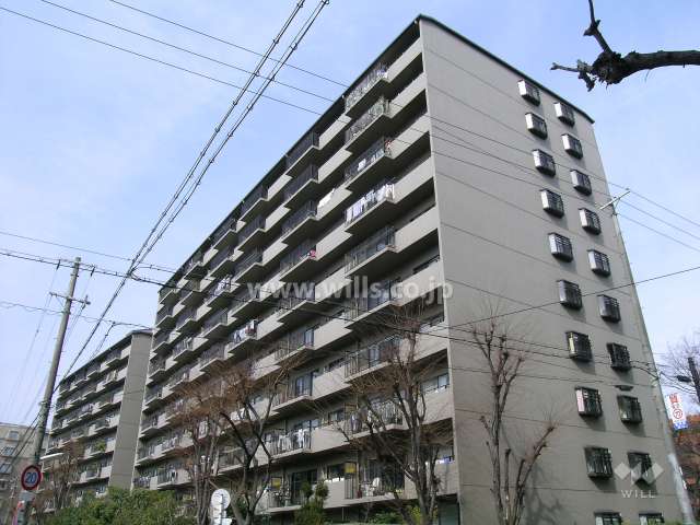 緑地グランドマンション１棟の外観（南東側から）