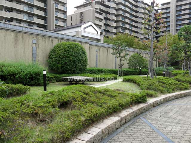 敷地に隣接する小さな公園