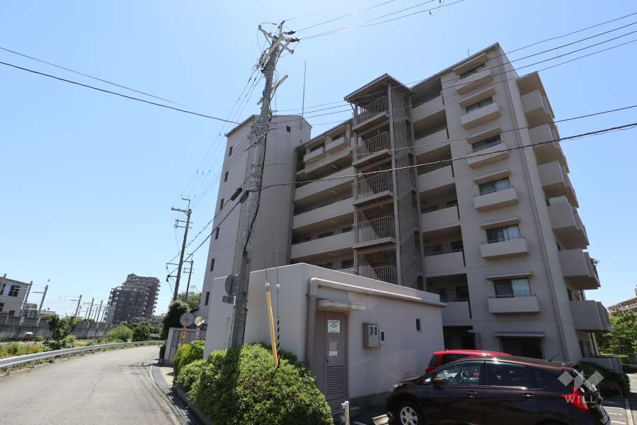 エクシード花屋敷の外観(北西側から)