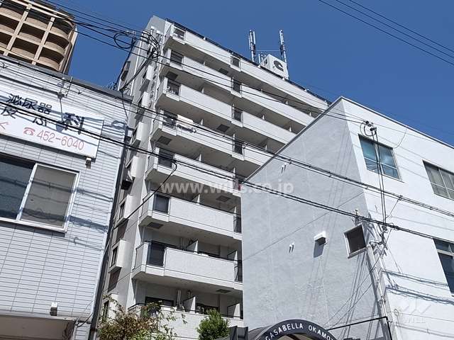 カサベラ岡本の外観（南西側から）