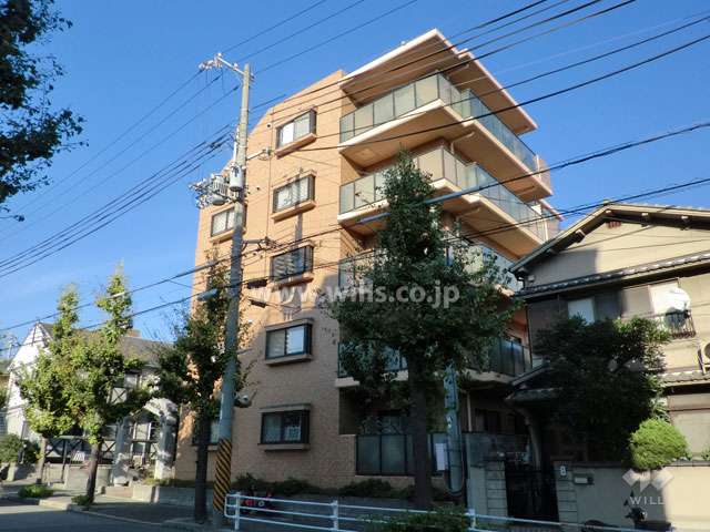 グランドムール御影の外観（南西側から）