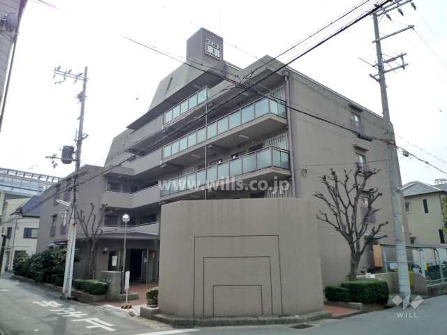 クレセント東灘の外観（北東側から）