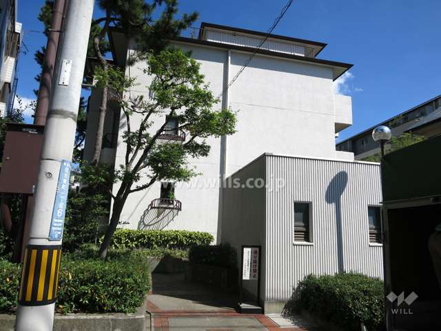 コート住吉川の外観（北西側から）