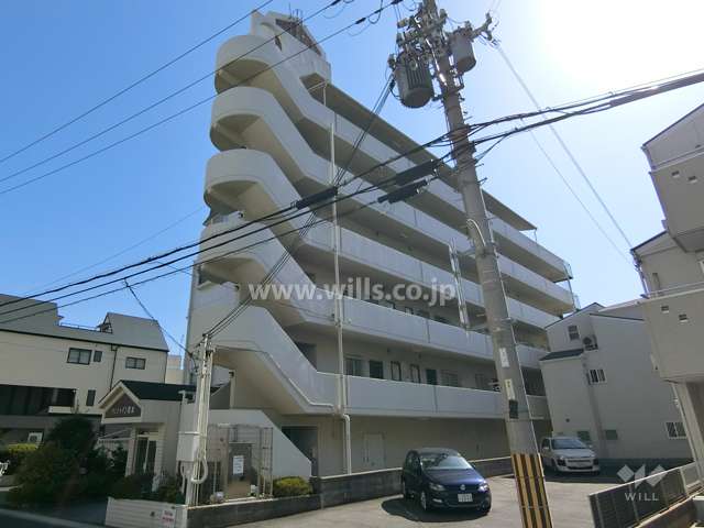 サンシャイン岡本の外観（北西側から）