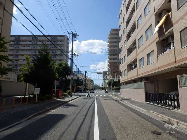 敷地南側の前面道路