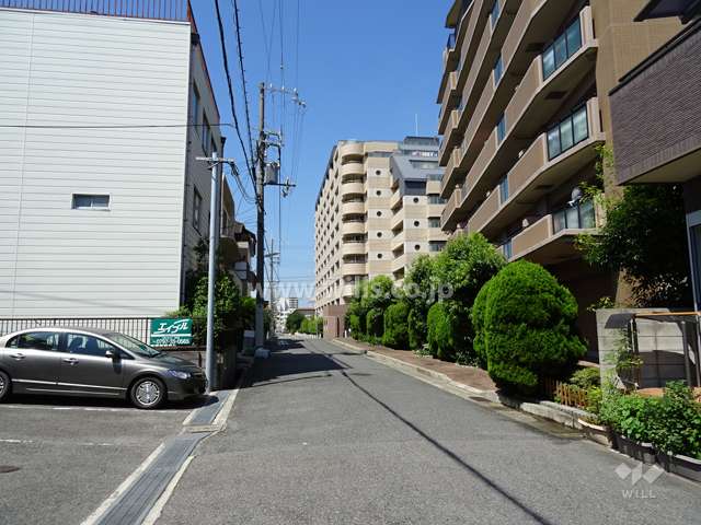 敷地南側の前面道路