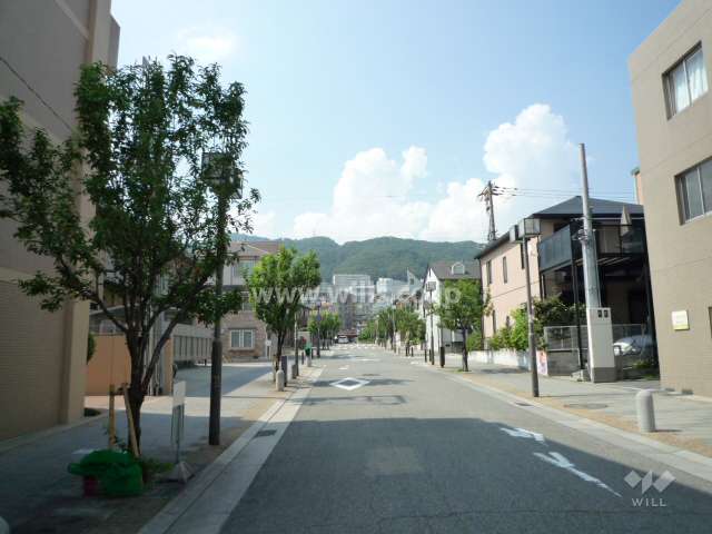 敷地東側の前面道路