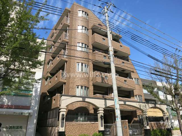 セレッソコート甲南山手森北町の外観（南西側から）-(2)
