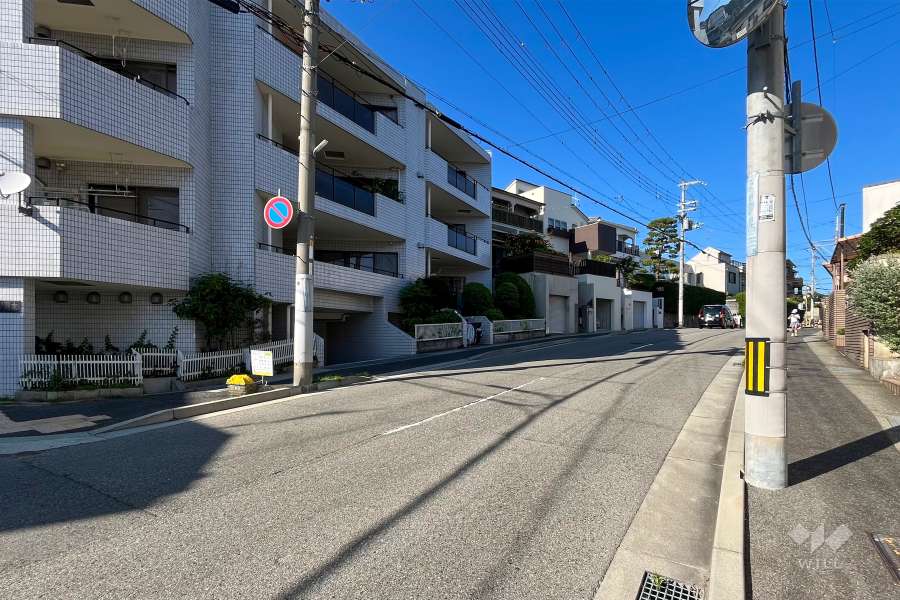 敷地南側の前面道路