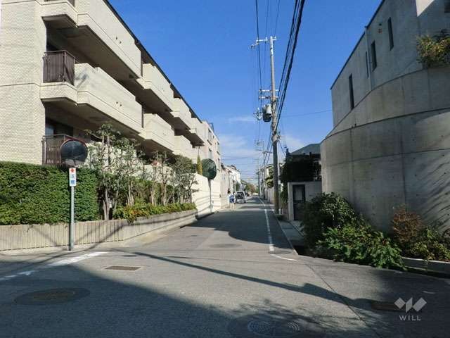 敷地南側の前面道路