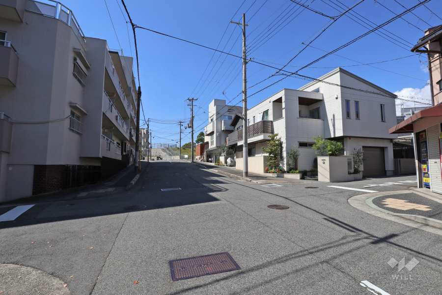 敷地北側の前面道路