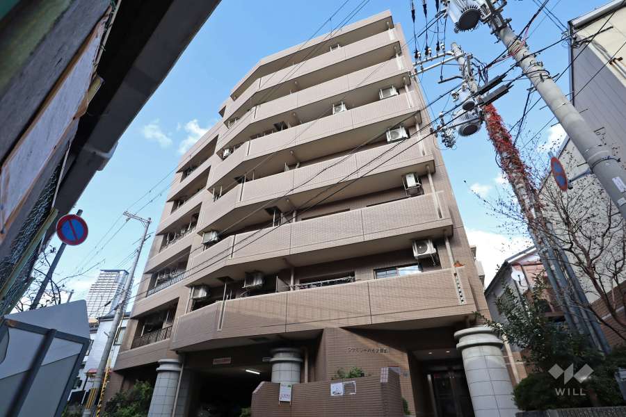 ファミリーハイツ御影の外観（南東側から）