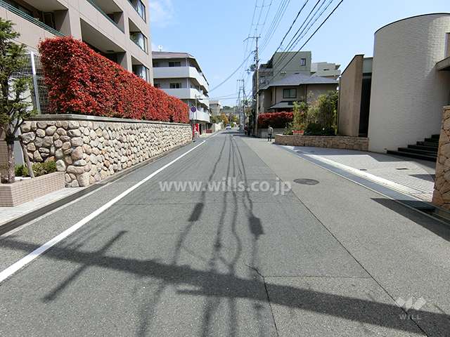 敷地北側前面道路