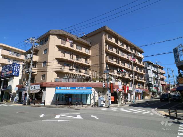 ライオンズマンション緑地公園の外観（南西側から）