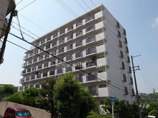 日商岩井第７緑地公園マンションの外観（南東側から）