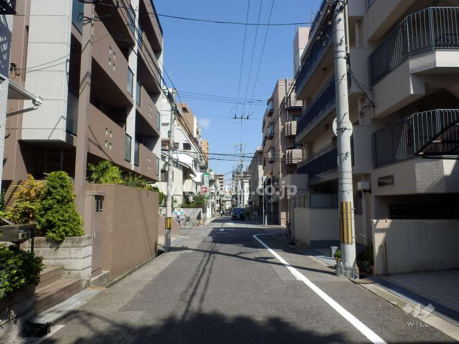 敷地南側の前面道路