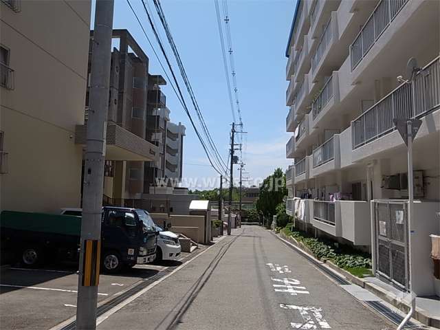 敷地南側の前面道路