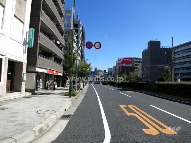 敷地南側の前面道路（国道二号線）