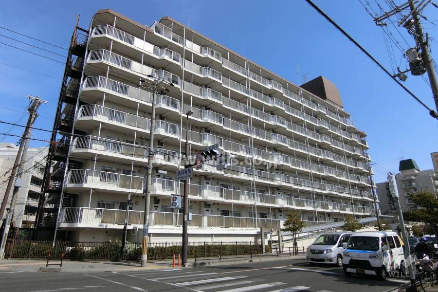 豊中曽根グランドコーポの外観（北西側から）