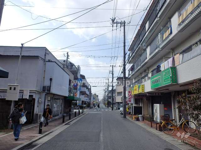 敷地南側の前面道路