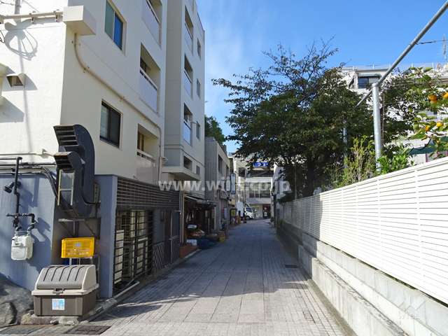 敷地北側の前面道路