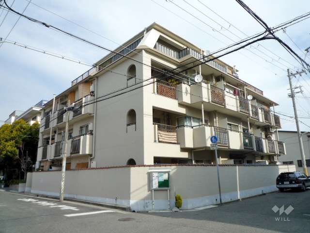 甲南オークス深江の外観（南西側から）