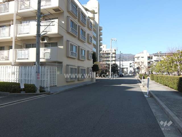 敷地東側の前面道路