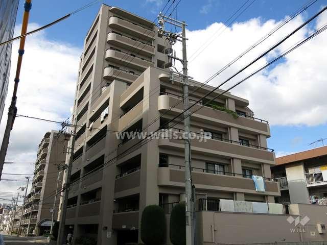 甲南ブランドール御影の外観（南東側から）