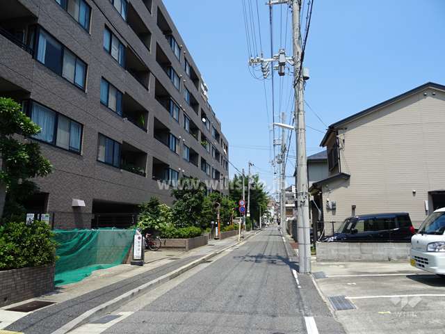 敷地南側の前面道路