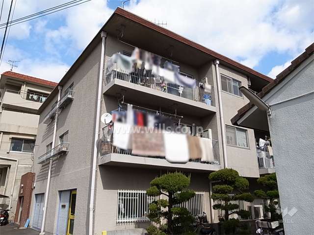刀根山ガーデンハイツ一番館の外観（南西側から）